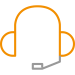 Headset-Icon für Telefon-Interviews